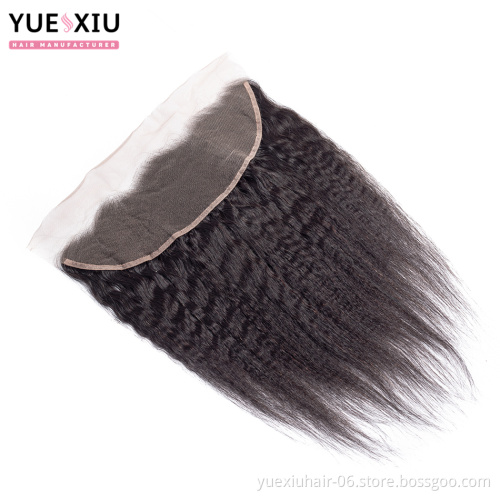 100%  Virgin Human Hair Swiss Transparent HD Lace Frontal